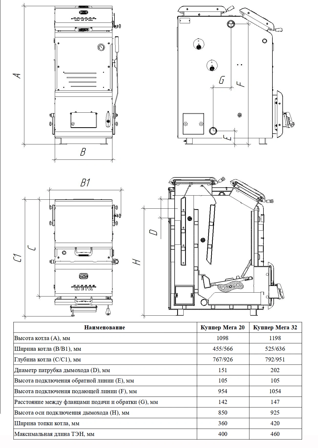 Отопительный котел Куппер МЕГА-16 - Теплодар